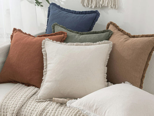 Miulee Linen Pillow Covers
