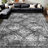 Vintage Washable Low Pile Area Rugs_8x10
