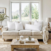 Down Feather Throw Pillows Cotton Fabric