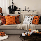 MIULEE Fall Halloween Pumpkin Pattern Pillow Covers