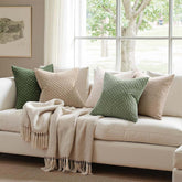 MIULEE Corduroy Boho Farmhouse Striped Throw Pillow Covers