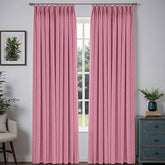 "Bold" Custom Heavyweight Linen Drape Pleated - Hot Pink - Miulee