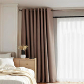 (Extra 10% OFF) White Privacy Sheer Curtains With Blackout Curtains(2 Panels) - Miulee