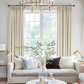 Pure Custom Heavyweight Linen Drape Pleated