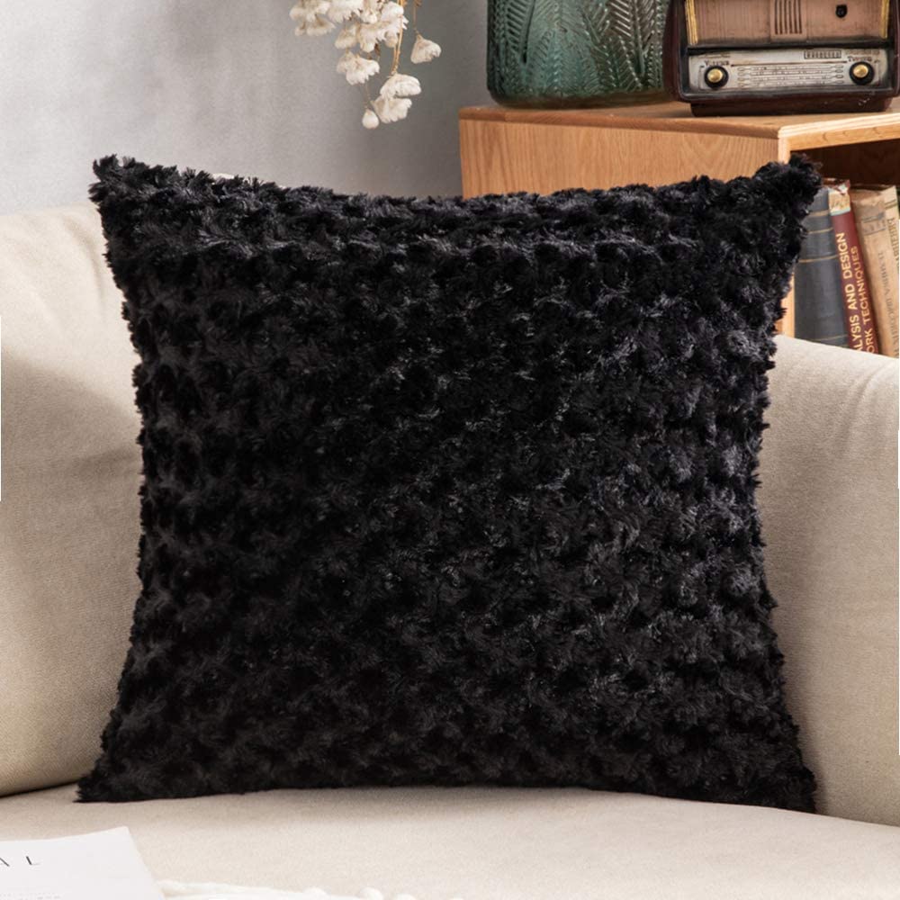 MIULEE Decorative Pillow Covers Waffle Weave Cotton Pillow Cases Soft