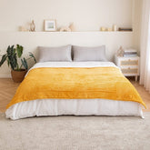 MIULEE Sherpa Blanket - 50 X 60 Inch Fleece Blankets and Throws - Lightweight Warm Soft Stripe Flannel Blanket Perfect for Bed 1 Pack - Miulee