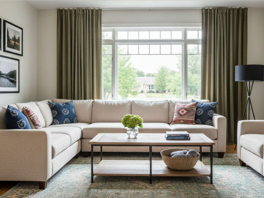 Curtain Track With Curtains