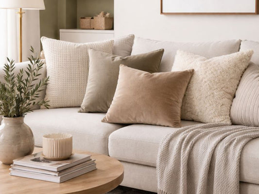 Neutral Decorative Pillows in U.S. Home