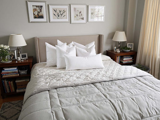 Pillow Pairings in the Bedroom.