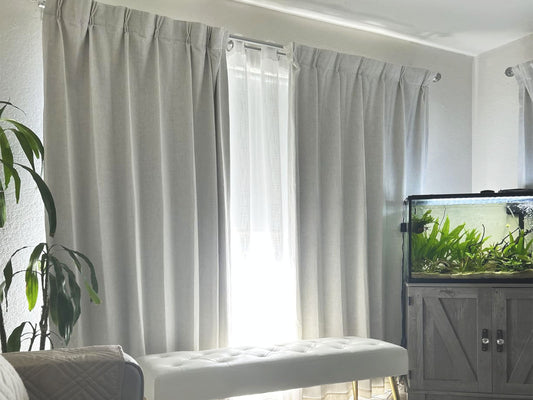 Pinch Pleat Curtains in A Room