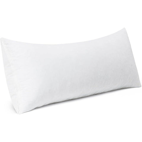 MIULEE 14x36 Pillow Insert-Decorative Shredded Memory Foam Cooling Throw Pillow-Adjustable Premium Lumbar Wedding Stuffer Form for Couch Bed Cushion