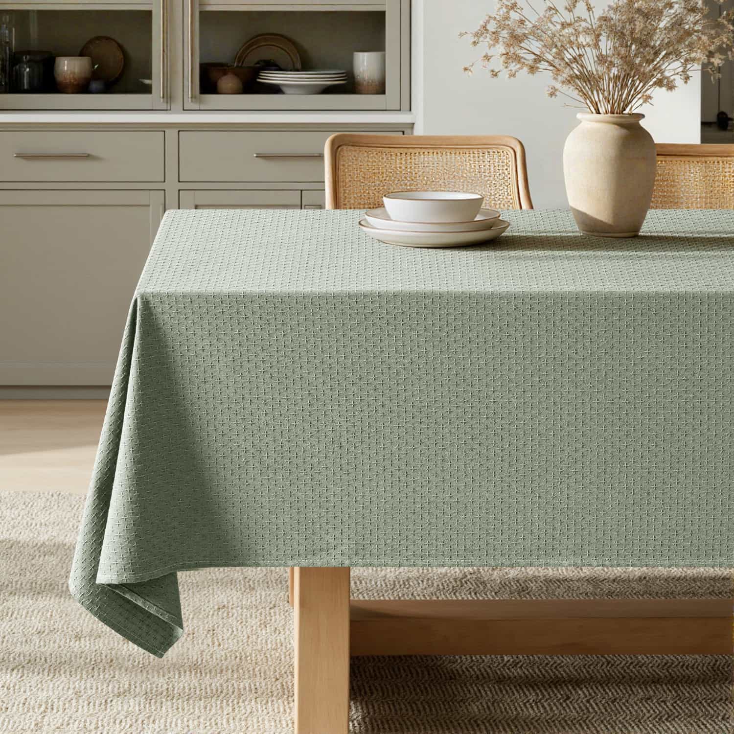 Linen Table Cloth Rectangle Waterproof Tablecloth