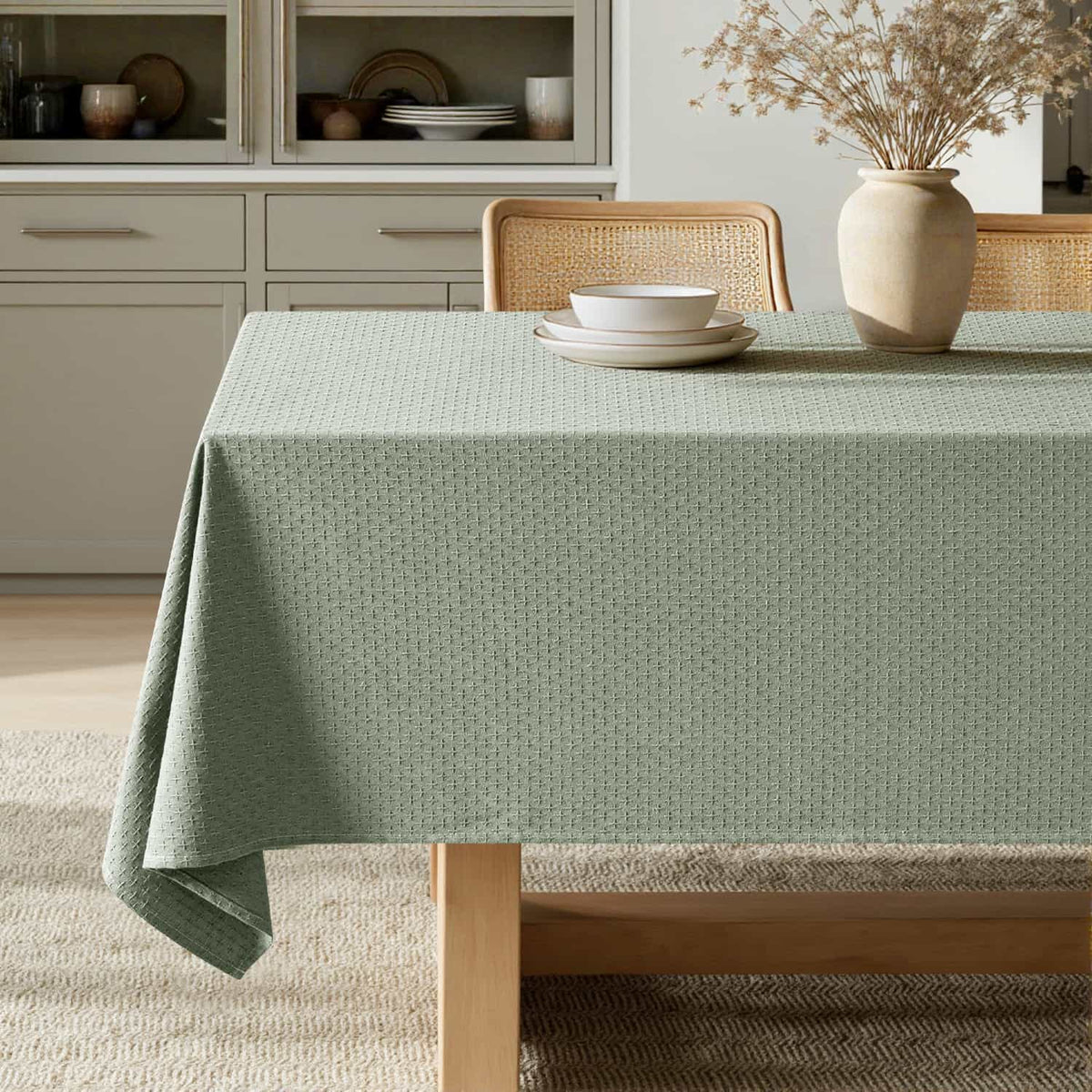 Linen Table Cloth Rectangle Waterproof Tablecloth