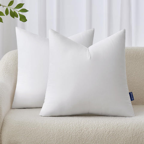 MIULEE 18x18 Inches Pillow Inserts Pack of 2 Decorative Throw Pillow Inserts