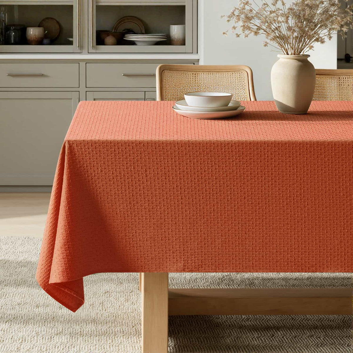 Linen Table Cloth Rectangle Waterproof Tablecloth