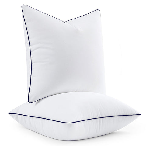 Fluffy Down Alternative Filling Pillow Inserts White 18x18 Inch