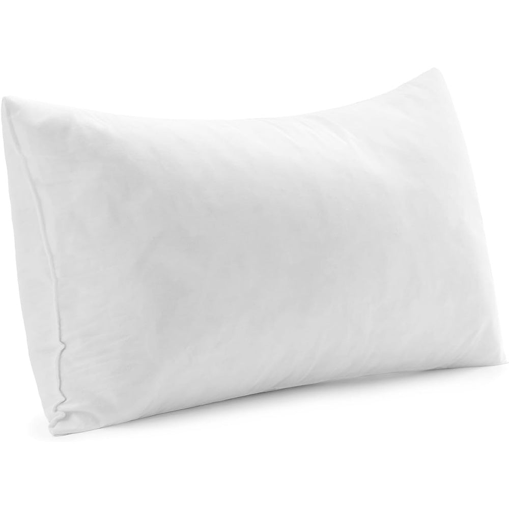 MIULEE Feather Mix Lumbar Pillow Insert 16x26 Inch
