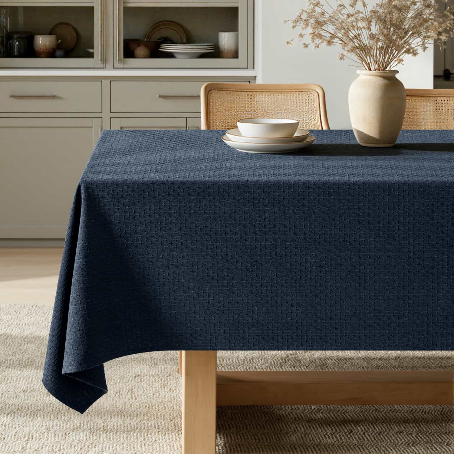 Linen Table Cloth Rectangle Waterproof Tablecloth