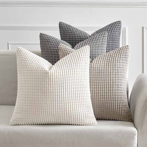 Boho Farmhouse Home Decor Couch Mordern Throw Pillows Covers Modern Grey 22x22-inch