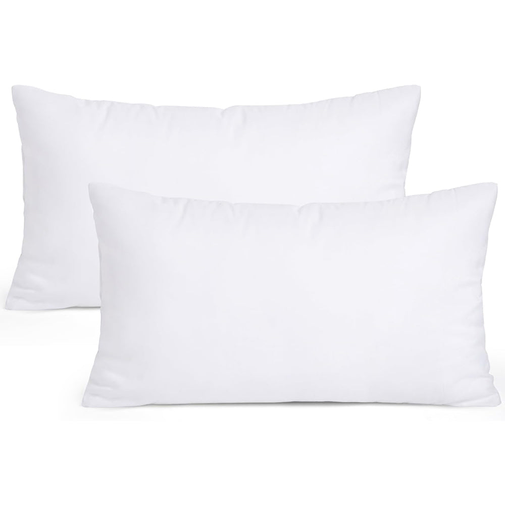 MIULEE Standard Size Set of 2 Throw Pillow Inserts Premium Pillow Stuffer Rectangle Form for Decorative Cushion Bed Couch Sofa 26x26 Inch