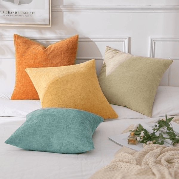 MIULEE Throw Pillow Covers Soft Chenille Couch Pillow Covers (Pack of 4)