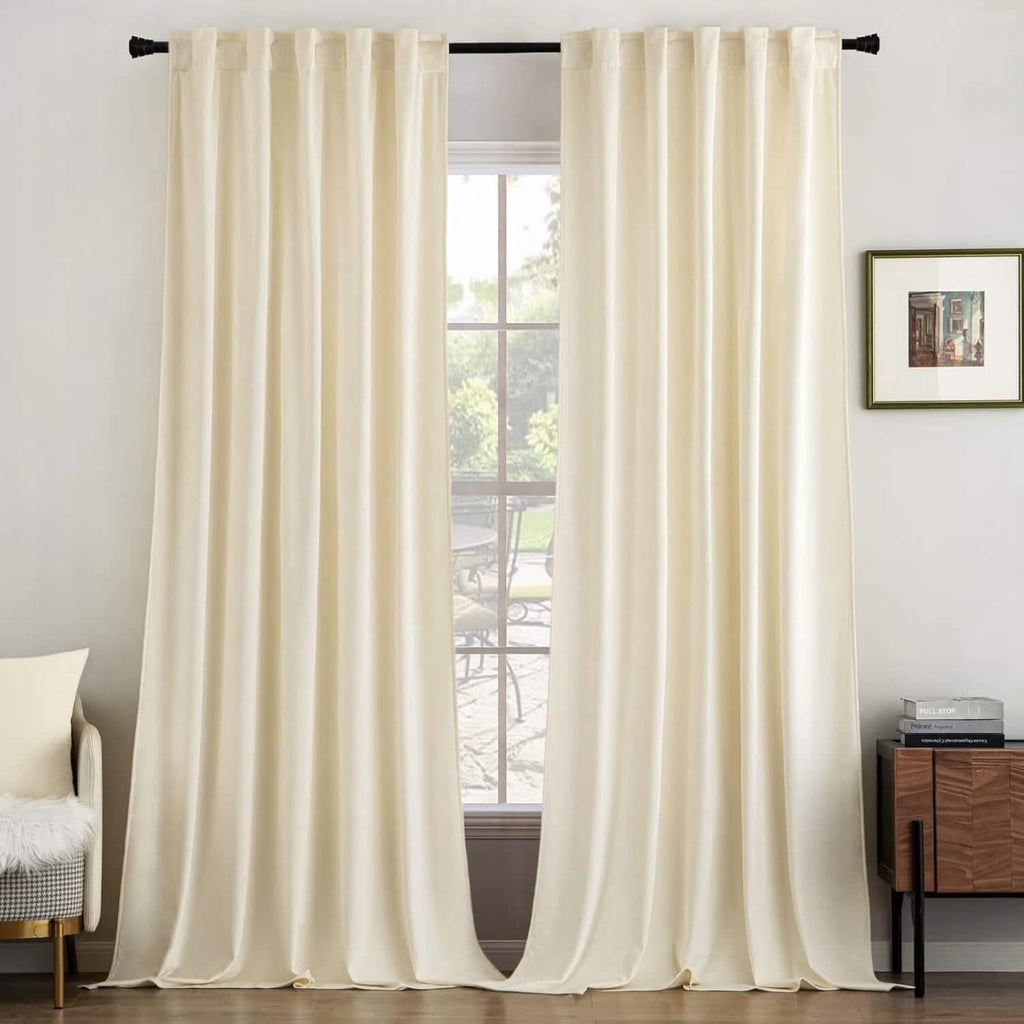 🔥Extra 35% OFF MIULEE Customized Velvet Curtains Luxury Blackout Curtains Thermal Insulated (2 Panels)