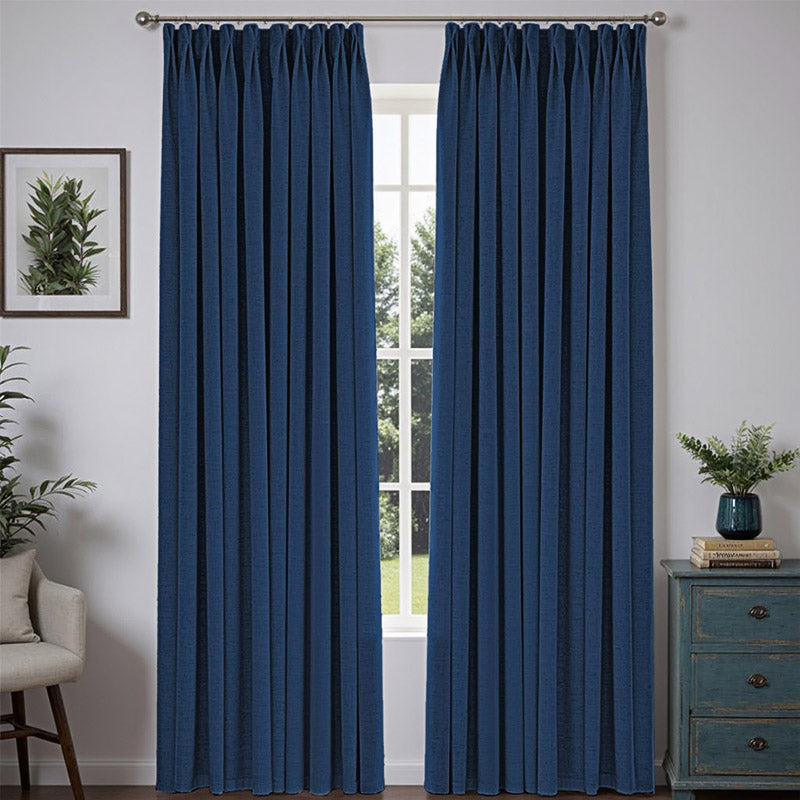 Bold Custom Heavyweight Linen Drape Pleated - 36 Colors