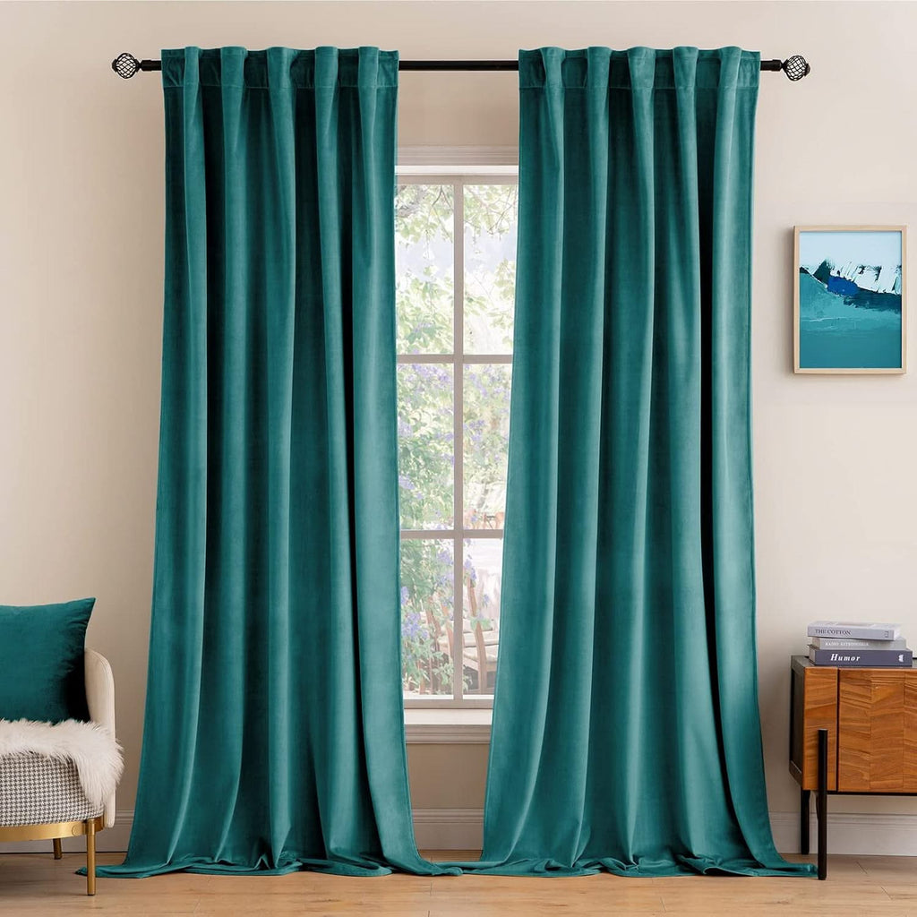 🔥Extra 35% OFF MIULEE Customized Velvet Curtains Luxury Blackout Curtains Thermal Insulated (2 Panels)