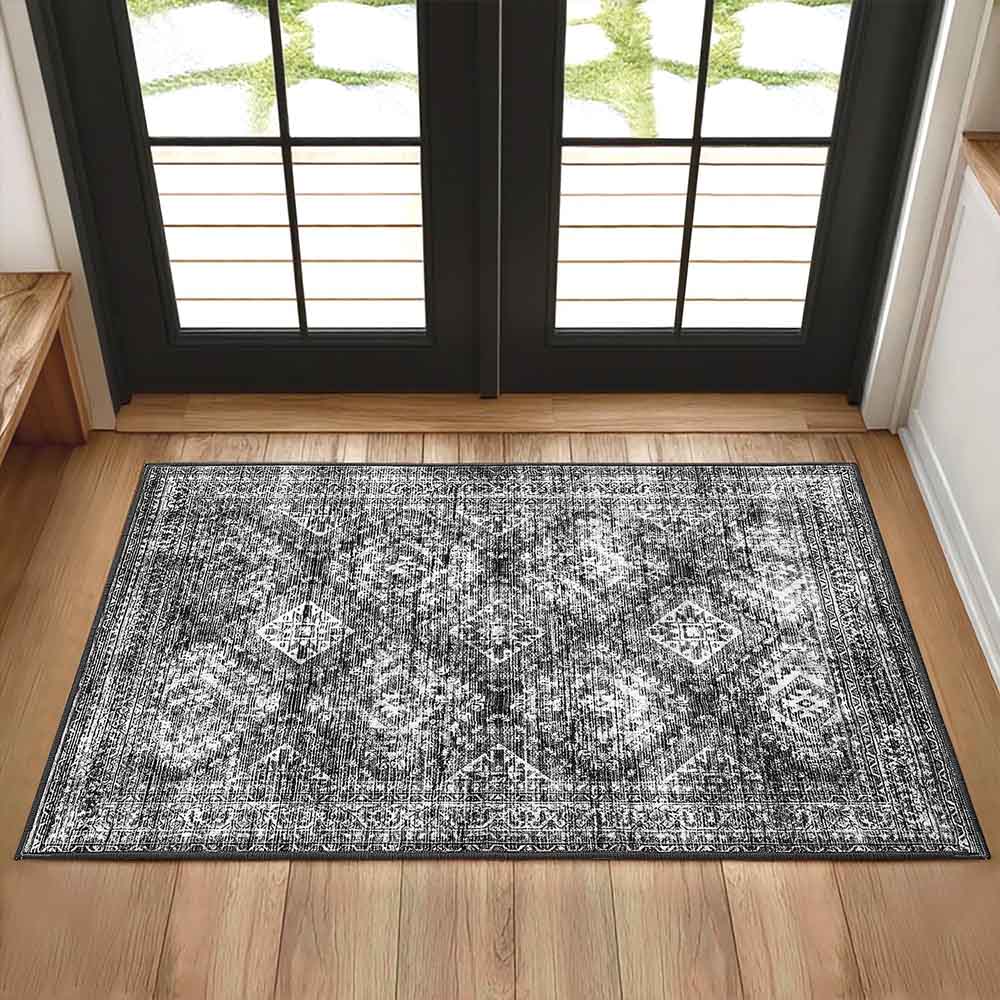 Vintage Washable Low Pile Area Rugs_2x3