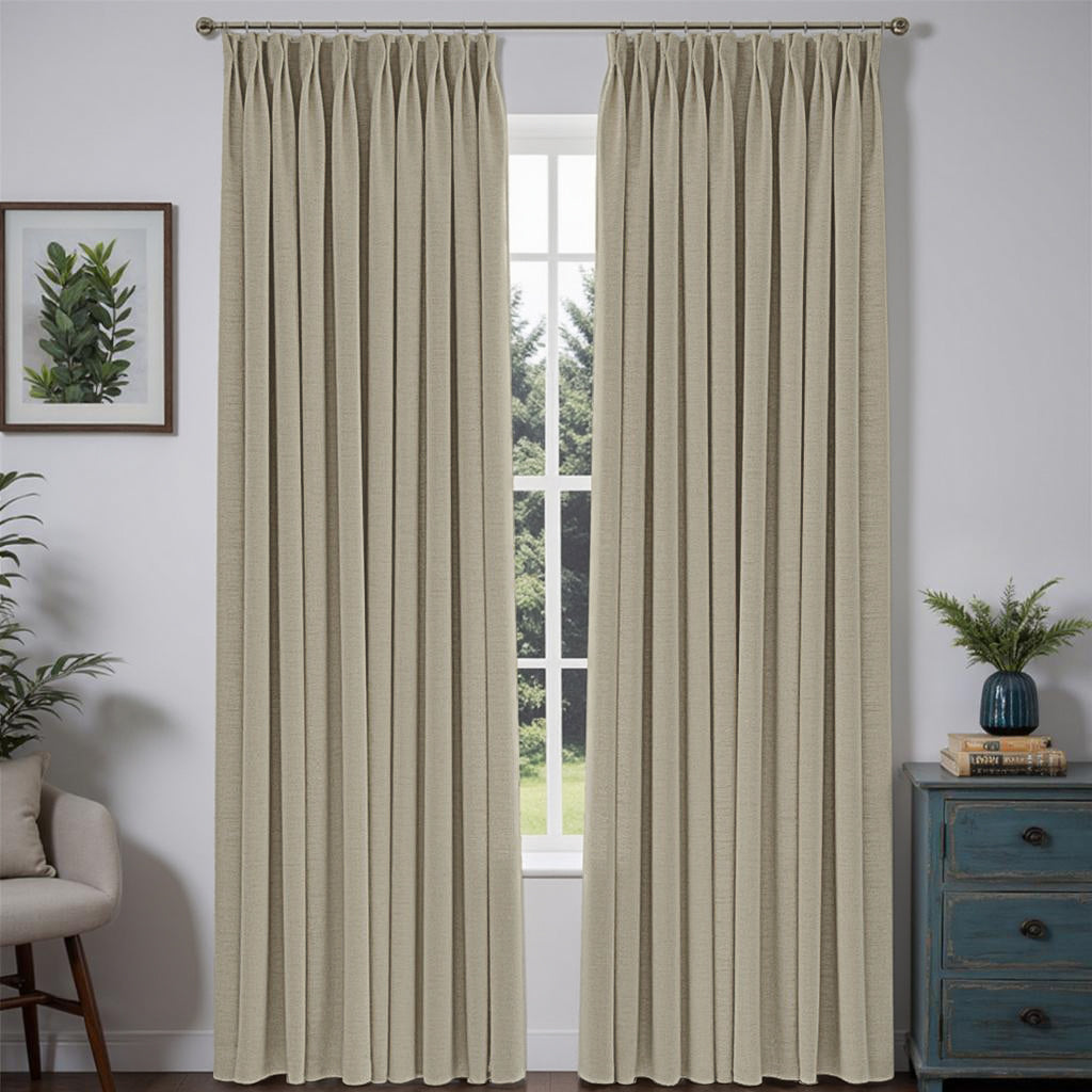 Serene Custom Heavyweight Linen Drape Pleated