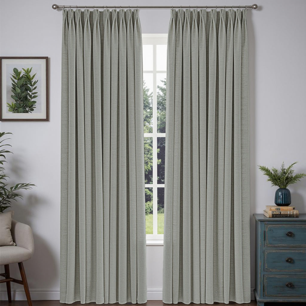 Serene Custom Heavyweight Linen Drape Pleated