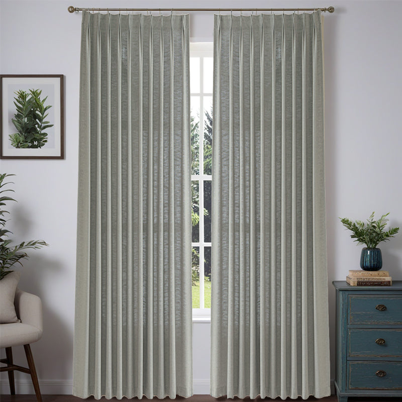 Serene Custom Heavyweight Linen Drape Pleated