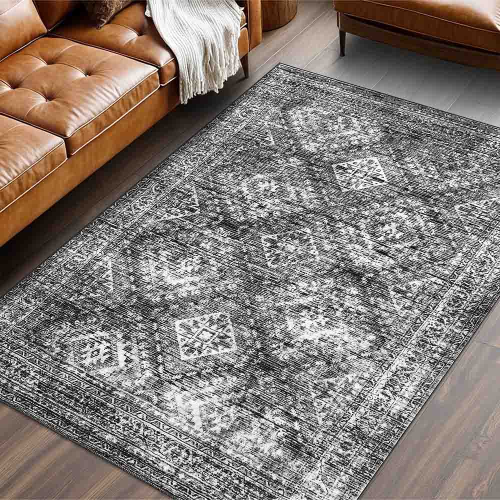 Vintage Washable Low Pile Area Rugs_5x7