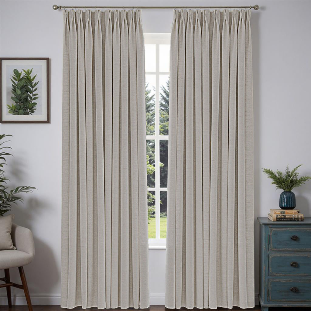 Serene Custom Heavyweight Linen Drape Pleated