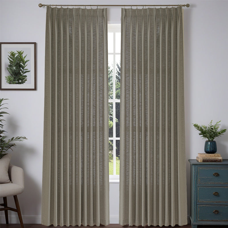 Serene Custom Heavyweight Linen Drape Pleated