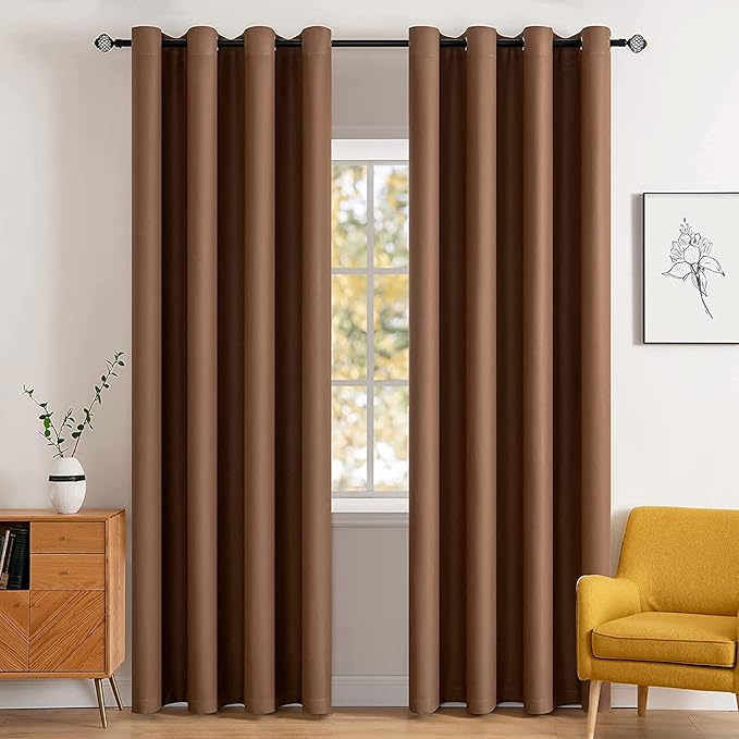 Free Shipping - MIULEE Room Darkening Thermal Insulated Blackout Curtains (2 Panels)