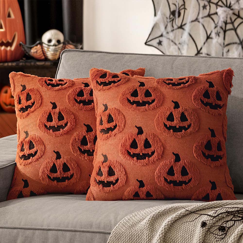 MIULEE Fall Halloween Pumpkin Pattern Pillow Covers