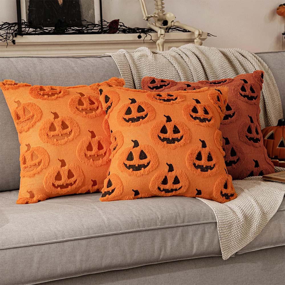 MIULEE Fall Halloween Pumpkin Pattern Pillow Covers