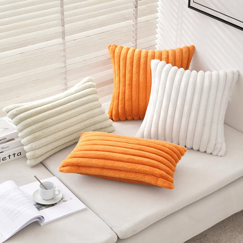 MIULEE Fur Pillow Covers