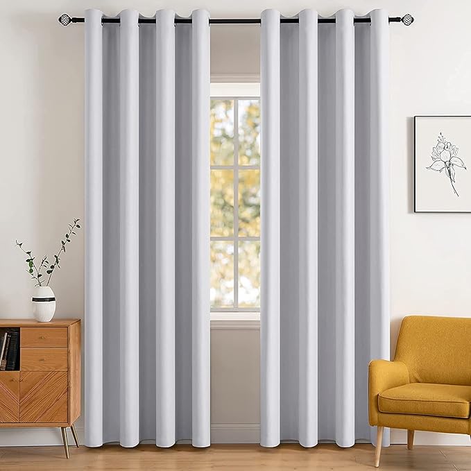 Free Shipping - MIULEE Room Darkening Thermal Insulated Blackout Curtains (2 Panels)