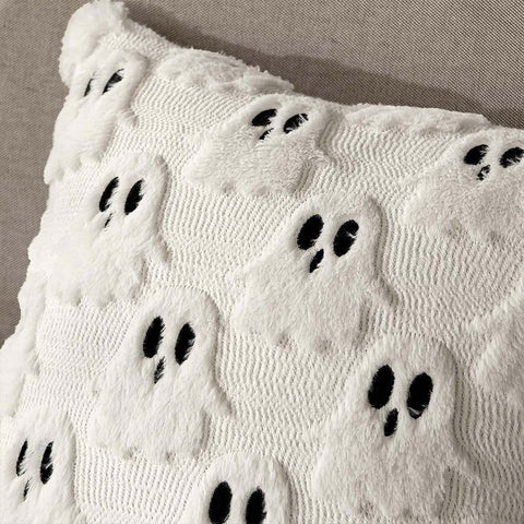 MIULEE Halloween Spooky White Ghost Pillow Covers