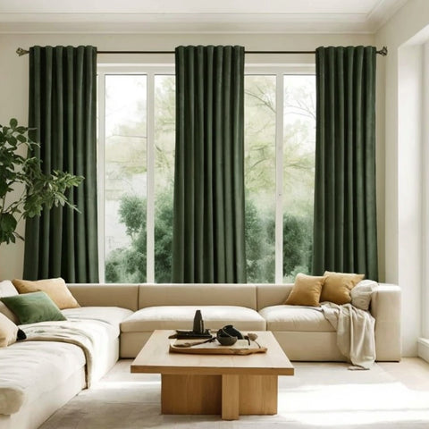 Mira Custom Rod Pocket Velvet Curtains
