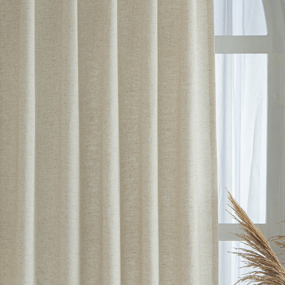 "Nature" Custom Heavyweight Linen Drape - Natural