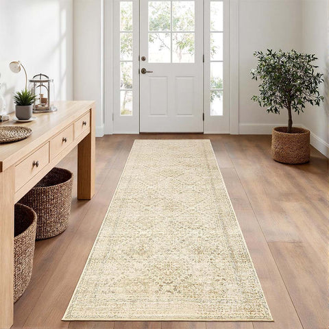 Vintage Washable Low Pile Area Rugs_Neutral_Beige_2_x_6