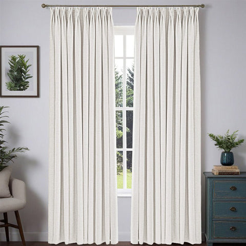 Pure_White Nature Pleated Drape