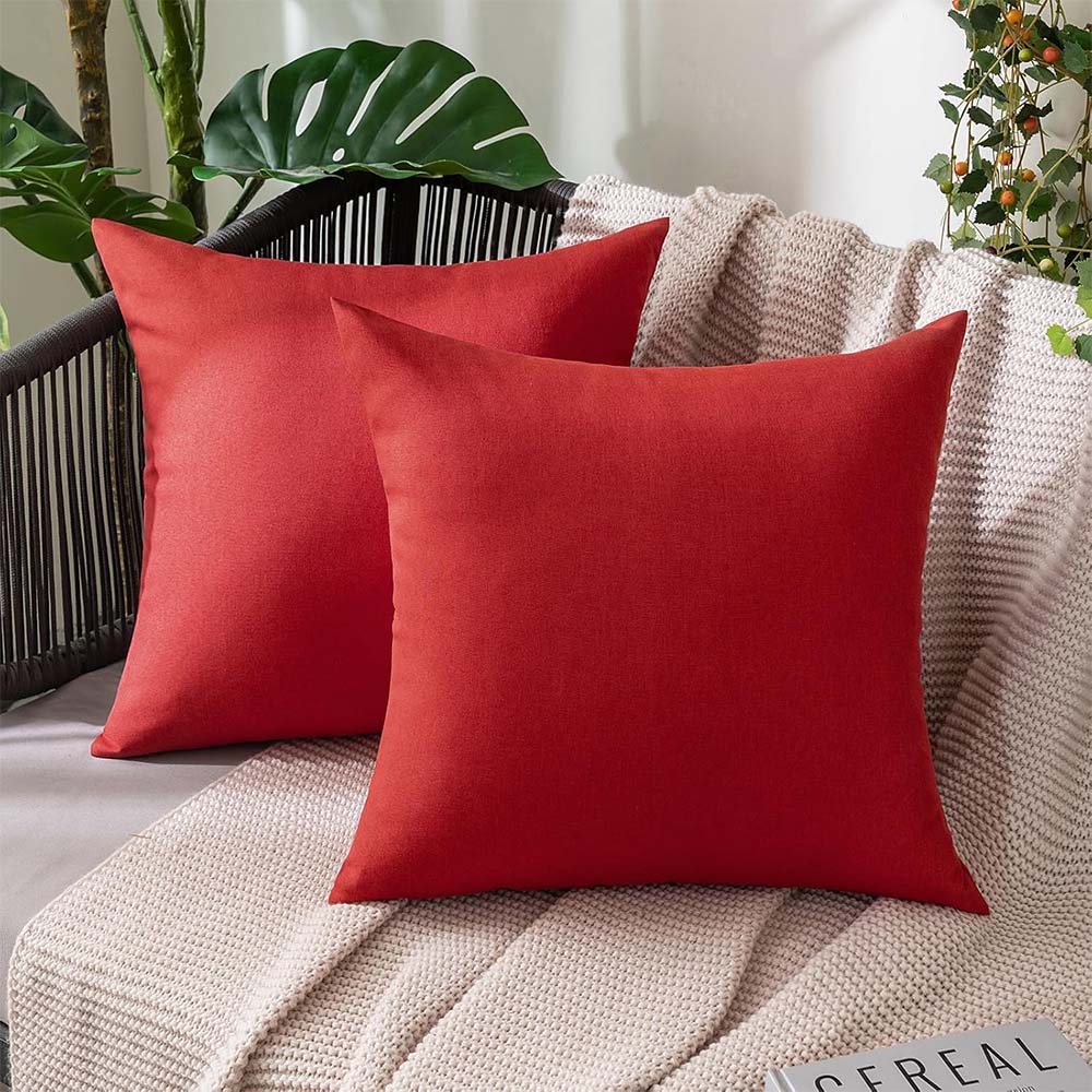 Red Outdoor Pillow Covers