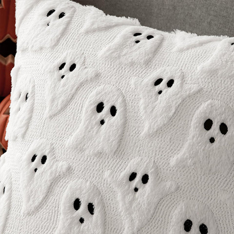 MIULEE Halloween Cute Ghost Spooky Pillow Covers