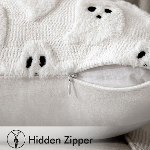MIULEE Halloween Cute Ghost Spooky Pillow Covers