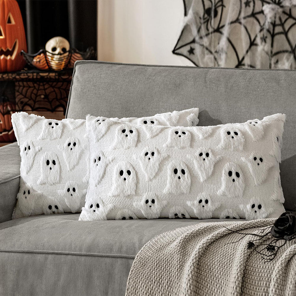 MIULEE Halloween Cute Ghost Spooky Pillow Covers