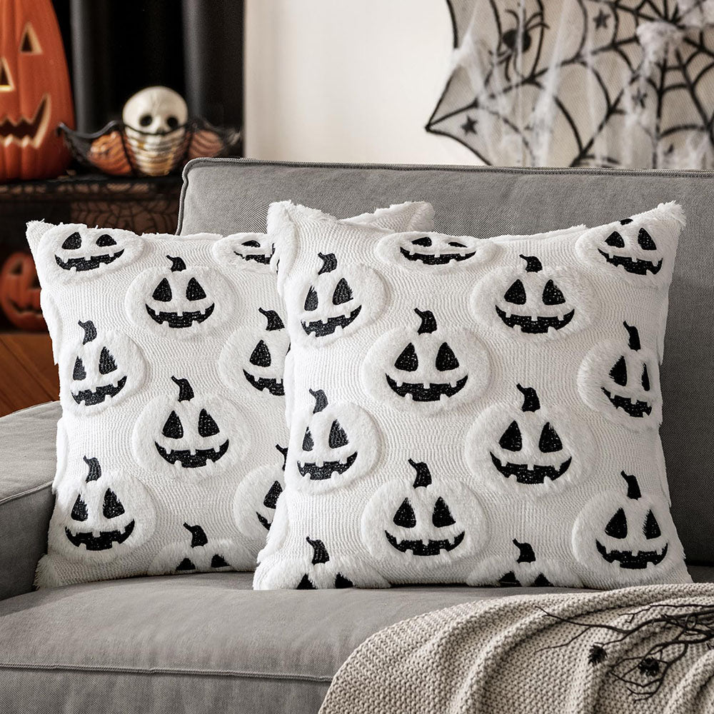 MIULEE Fall Halloween Pumpkin Pattern Pillow Covers